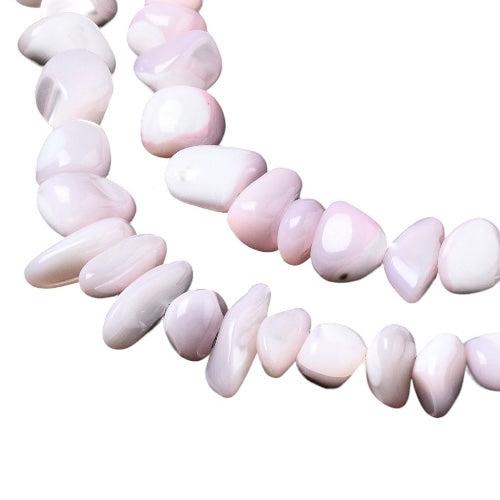Schelp nugget lichtroze 10mm - per stuk-Kralen-Kraaltjes van Renate