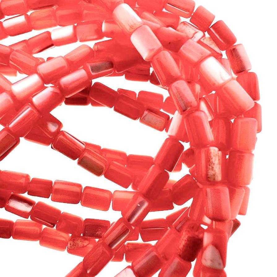 Schelp tube coral 5x3mm - per stuk-Kralen-Kraaltjes van Renate