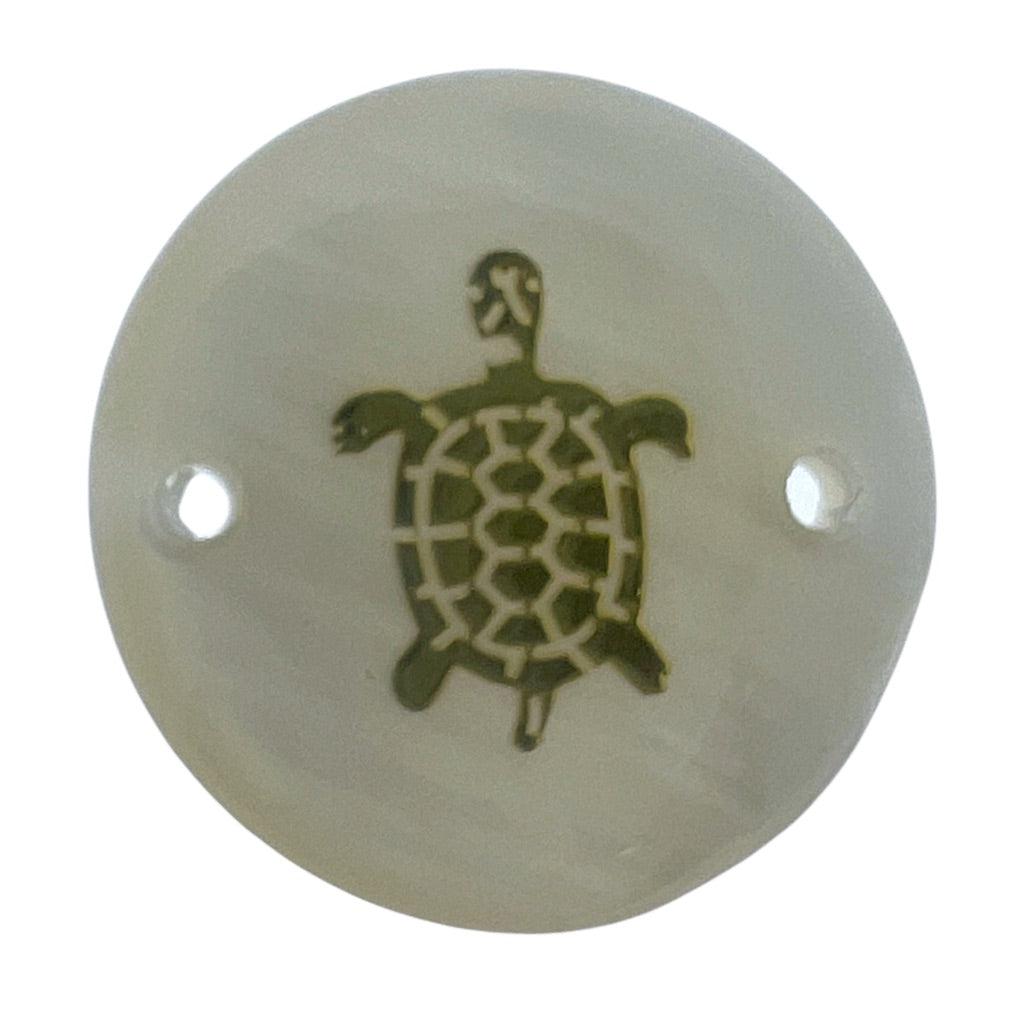 Schelp tussenzetsel schildpad parelmoer 16x2mm-Kralen-Kraaltjes van Renate