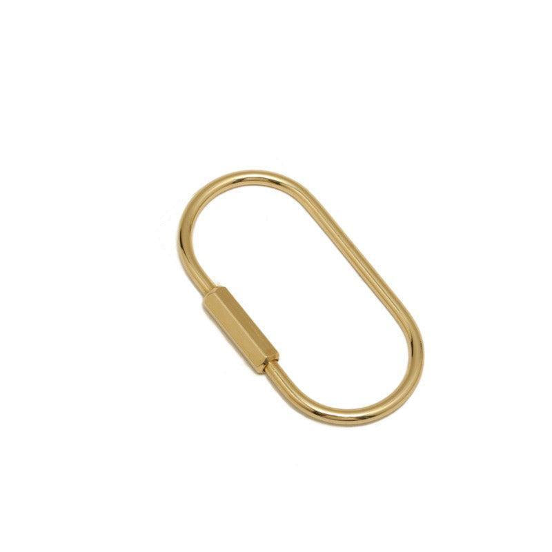 Schroefsluiting Karabijn XL 60x30mm - per stuk-Bedels-Kraaltjes van Renate