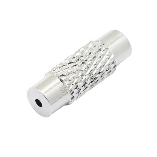 Schroefsluiting zilver 13x4mm-onderdelen-Kraaltjes van Renate