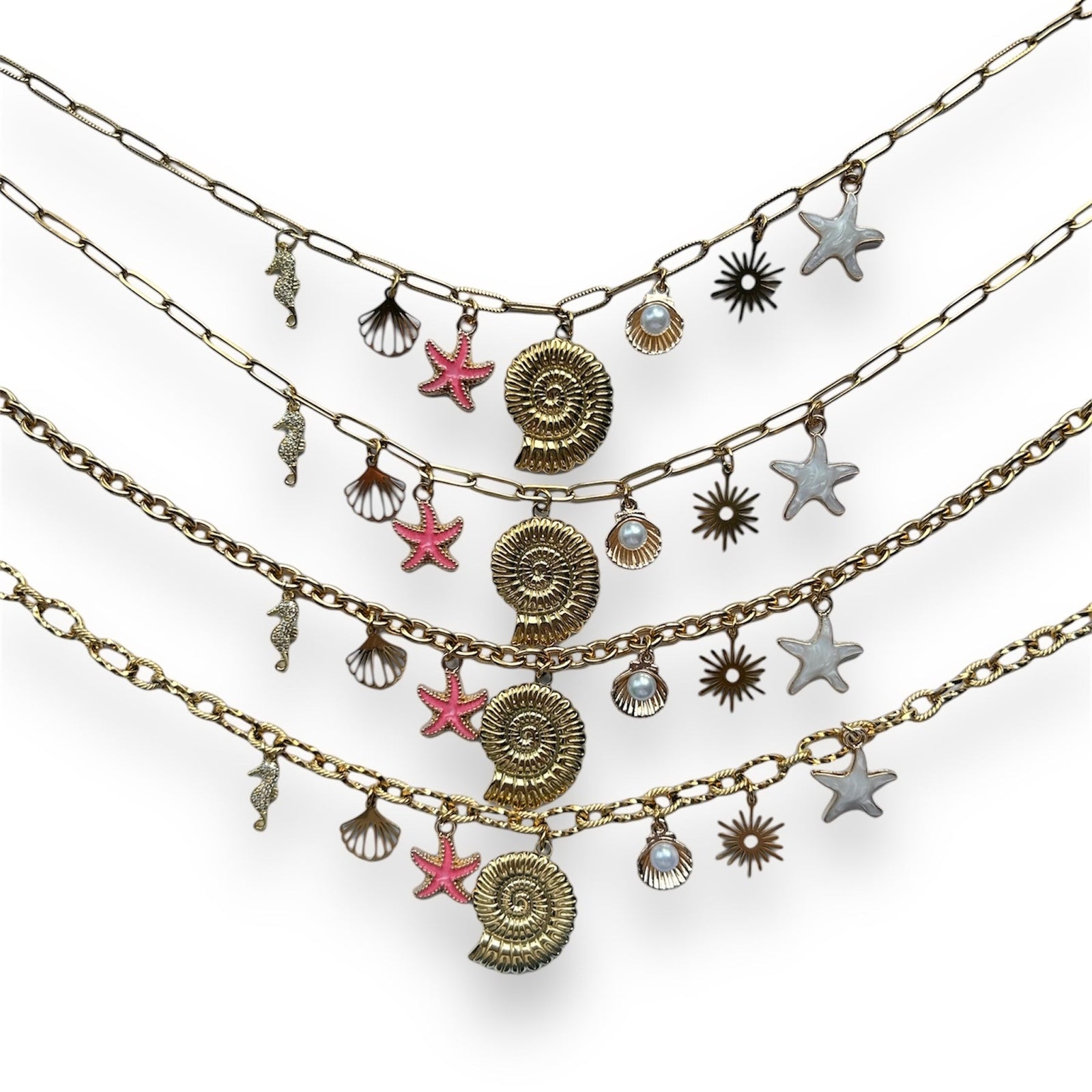 Shell ketting Stainless steel-Kraaltjes van Renate
