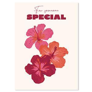 Sieraden Kaartje "For Someone Special" Multicolor 14.5x10.5cm - per stuk-Kraaltjes van Renate