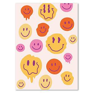 Sieraden kaartje Smiley Off White-Orange-Yellow-Pink-Onderdelen-Kraaltjes van Renate