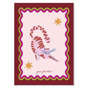 Sieraden kaartje "you got this" Red-onderdelen-Kraaltjes van Renate