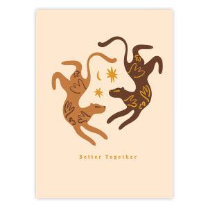 Sieraden kaartjes "Better Together" Light pink-onderdelen-Kraaltjes van Renate