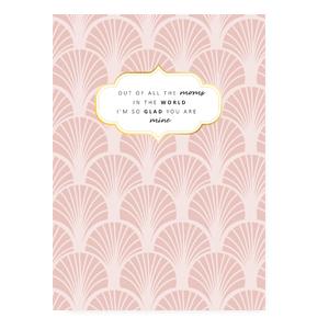 Sieraden kaartjes "Glad you are my mom" Rose-Kraaltjes van Renate