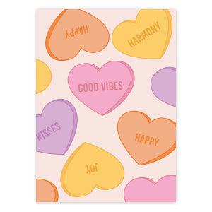 Sieraden kaartjes "Good vibes" Multicolor-onderdelen-Kraaltjes van Renate