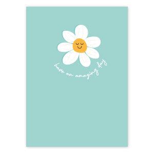Sieraden kaartjes "Have an amazing day" Turquoise-onderdelen-Kraaltjes van Renate