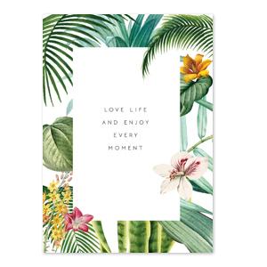 Sieraden kaartjes &quot;Love life&quot; White-green-Kraaltjes van Renate