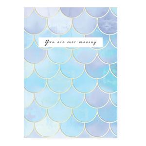 Sieraden kaartjes "You are mer-mazing" Blue-Kraaltjes van Renate
