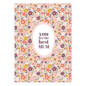 Sieraden kaartjes "You are the best mum" Multicolor-onderdelen-Kraaltjes van Renate