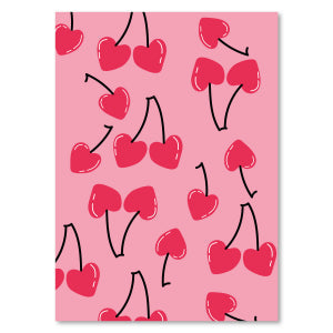 Sieraden kaartjes &quot;cherries&quot; Pink 14.8x10.5cm-onderdelen-Kraaltjes van Renate