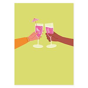 Sieraden kaartjes proost Lime green 14.8x10.5cm-onderdelen-Kraaltjes van Renate