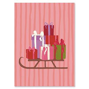 Sieraden kaartjes slee met cadeaus - per stuk-Onderdelen-Kraaltjes van Renate