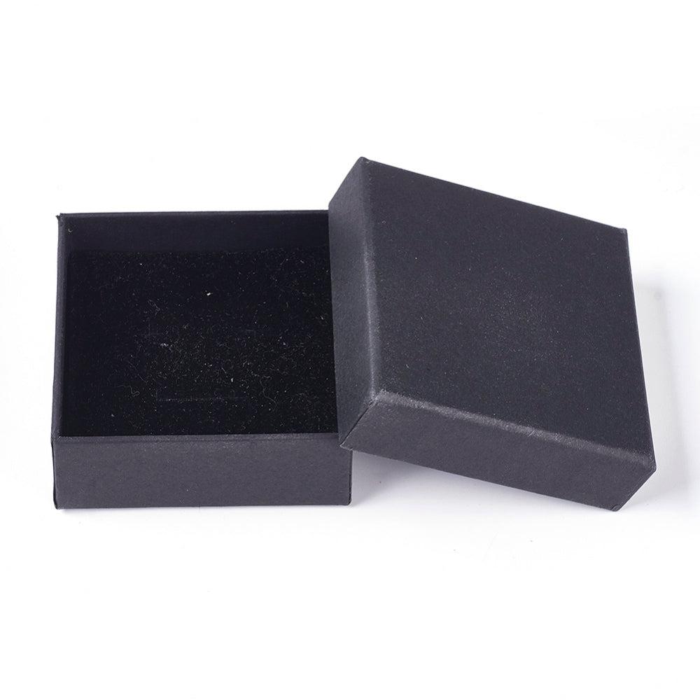 Sieradendoosje Kraft zwart 7x7x3cm-Gifts-Kraaltjes van Renate