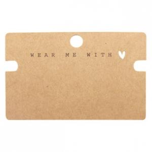Sieradenkaartjes Kraft 'Wear Me With ♥' - 5 stuks-Kraaltjes van Renate