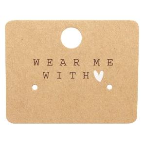 Sieradenkaartjes Kraft 'Wear Me With ♥' - 5 stuks-Kraaltjes van Renate