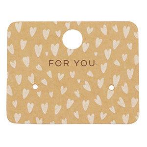 Sieradenkaartjes Kraft 'for you' hartjes - 5 stuks-Gifts-Kraaltjes van Renate
