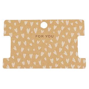 Sieradenkaartjes Kraft 'for you' hartjes - 5 stuks-Gifts-Kraaltjes van Renate