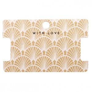 Sieradenkaartjes Kraft 'with love' - 5 stuks-Kraaltjes van Renate