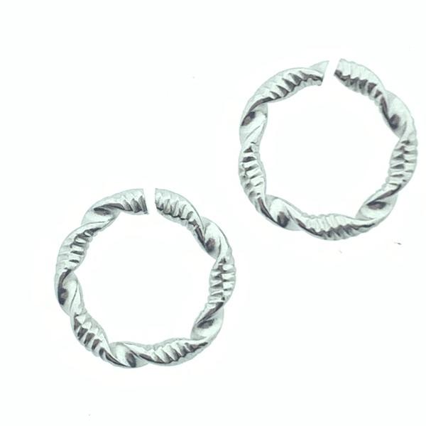 Sierring gedraaid Zilver RVS 15x2mm-Kraaltjes van Renate