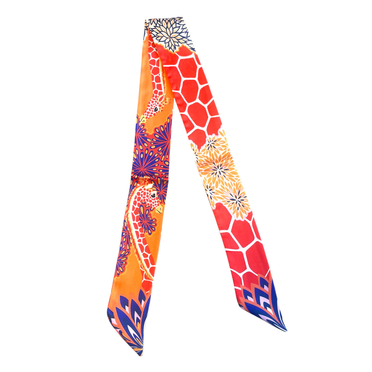 Sjaaltje Print Oranje Giraffe - per stuk-koord-Kraaltjes van Renate