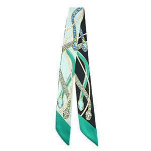 Sjaaltje Print slang Mint green-green-yellow- per stuk-koord-Kraaltjes van Renate