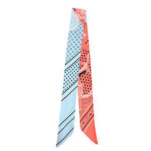 Sjaaltje Print ster Light red-light blue - per stuk-koord-Kraaltjes van Renate
