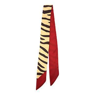 Sjaaltje Print zebra Camel-dark / Brown / Rust red - per stuk-koord-Kraaltjes van Renate