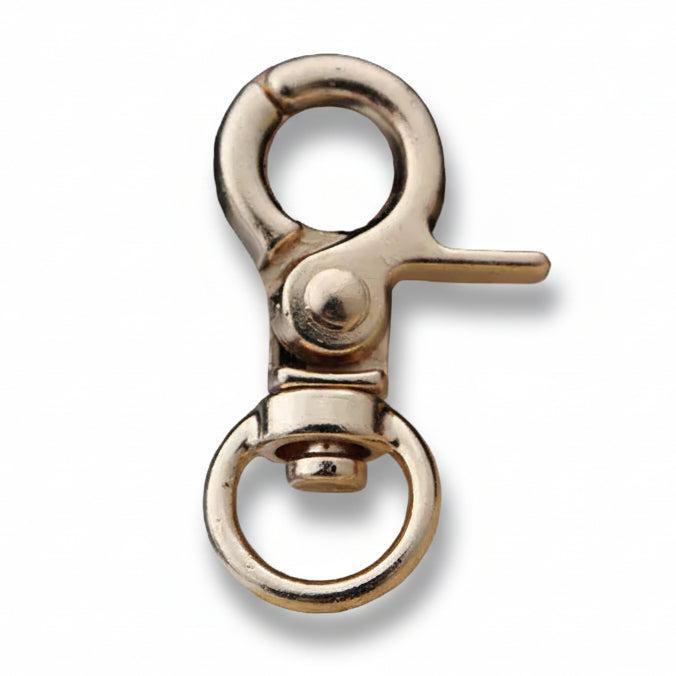 Sluiting Karabijn Swivel Lichtgoud 32mm - per stuk-Sluitingen-Kraaltjes van Renate