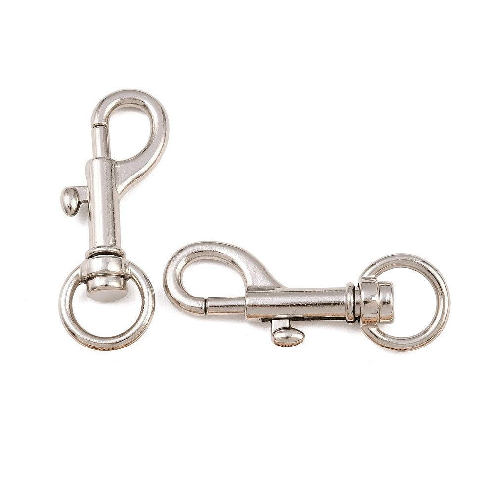 Sleutelhanger RVS Zilver 46x22mm - per stuk-Sluitingen-Kraaltjes van Renate