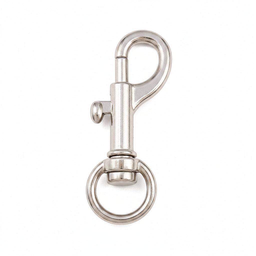 Sleutelhanger RVS Zilver 46x22mm - per stuk-Sluitingen-Kraaltjes van Renate