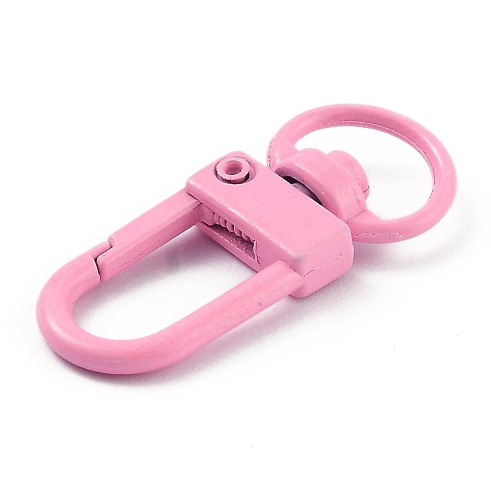 Sleutelhanger haak Licht roze 34mm - per stuk-sluitingen-Kraaltjes van Renate