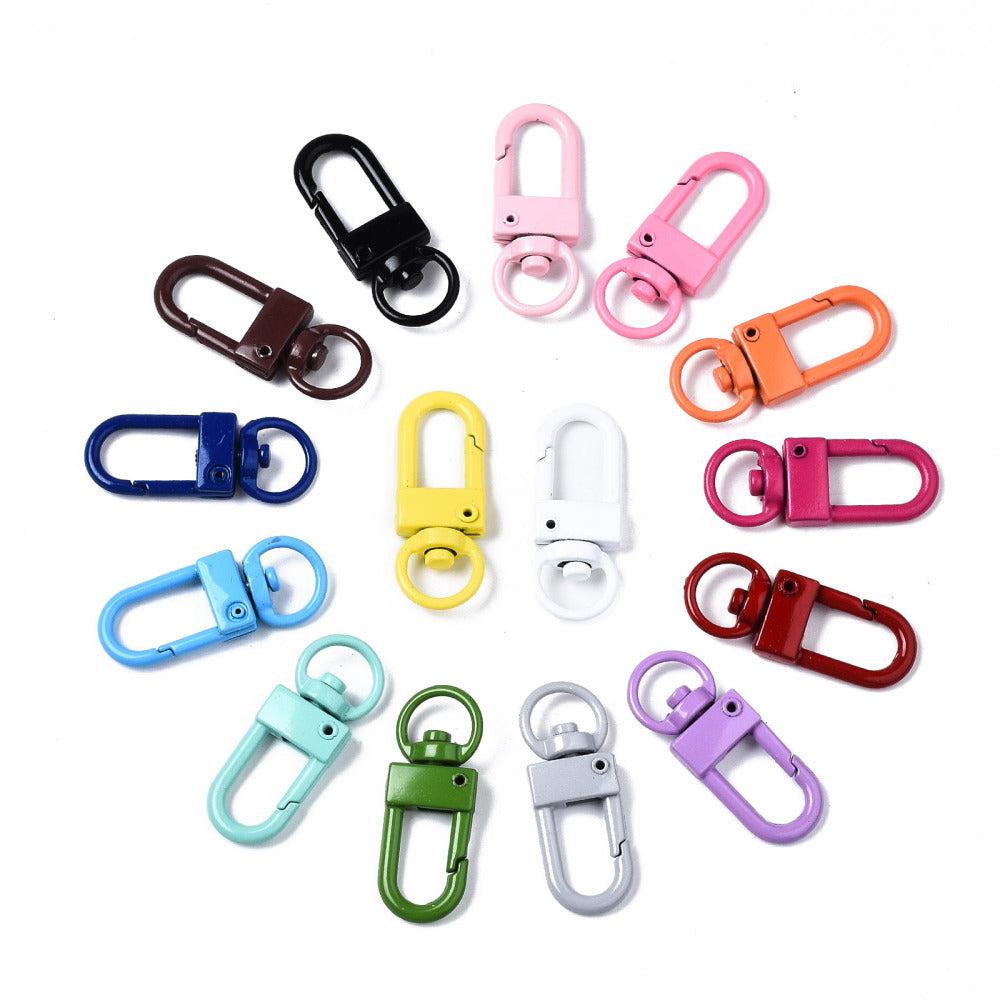 Sleutelhanger haak Multicolor 34mm - per stuk-sluitingen-Kraaltjes van Renate