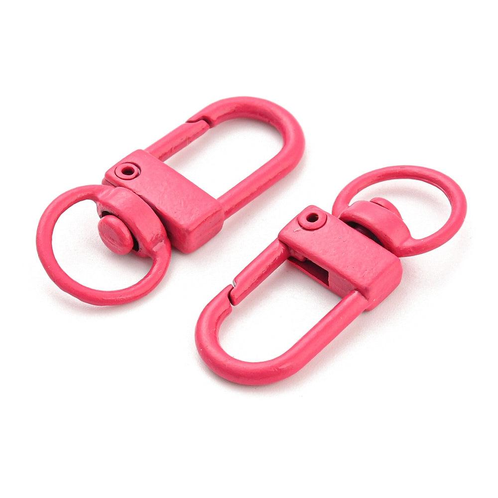 Sleutelhanger haak Roze 34mm - per stuk-sluitingen-Kraaltjes van Renate