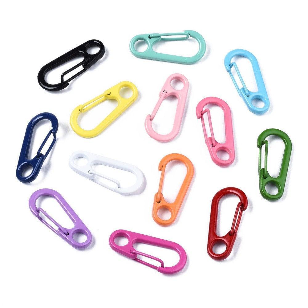 Sleutelhanger haak gekleurd 31x14mm - per stuk-Kralen-Kraaltjes van Renate