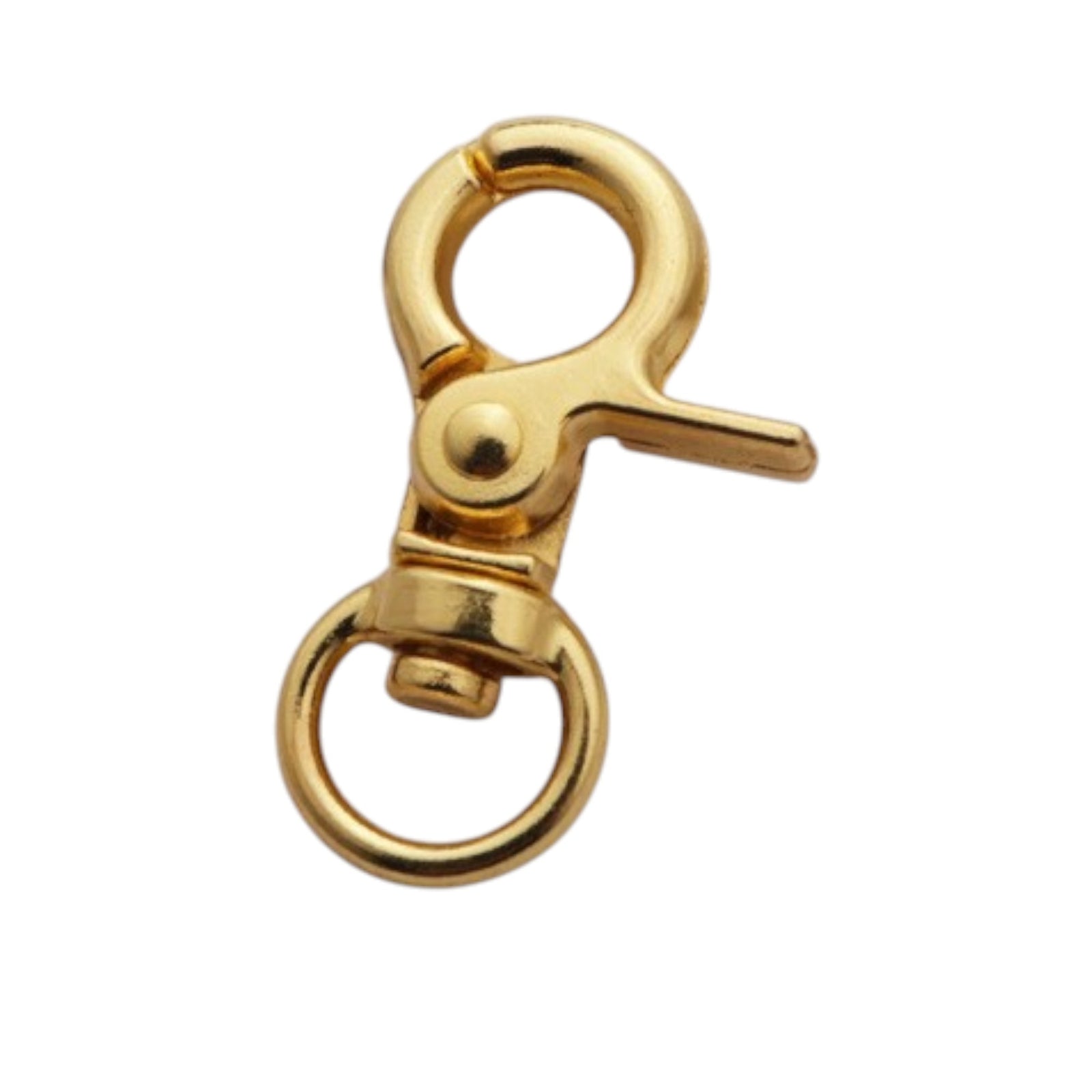 Sleutelhanger haak goud 32mm - per stuk-Kralen-Kraaltjes van Renate