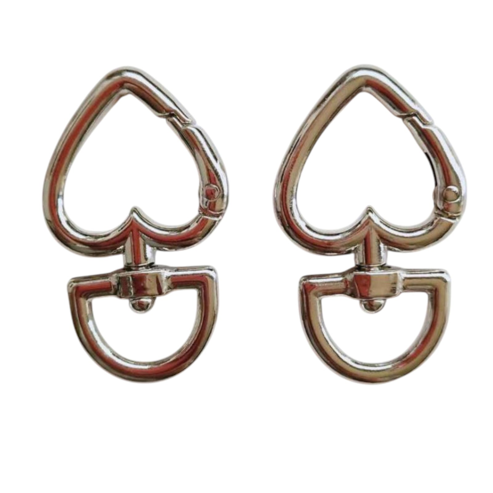 Sleutelhanger haak hart goud 46mm - per stuk-Kralen-Kraaltjes van Renate