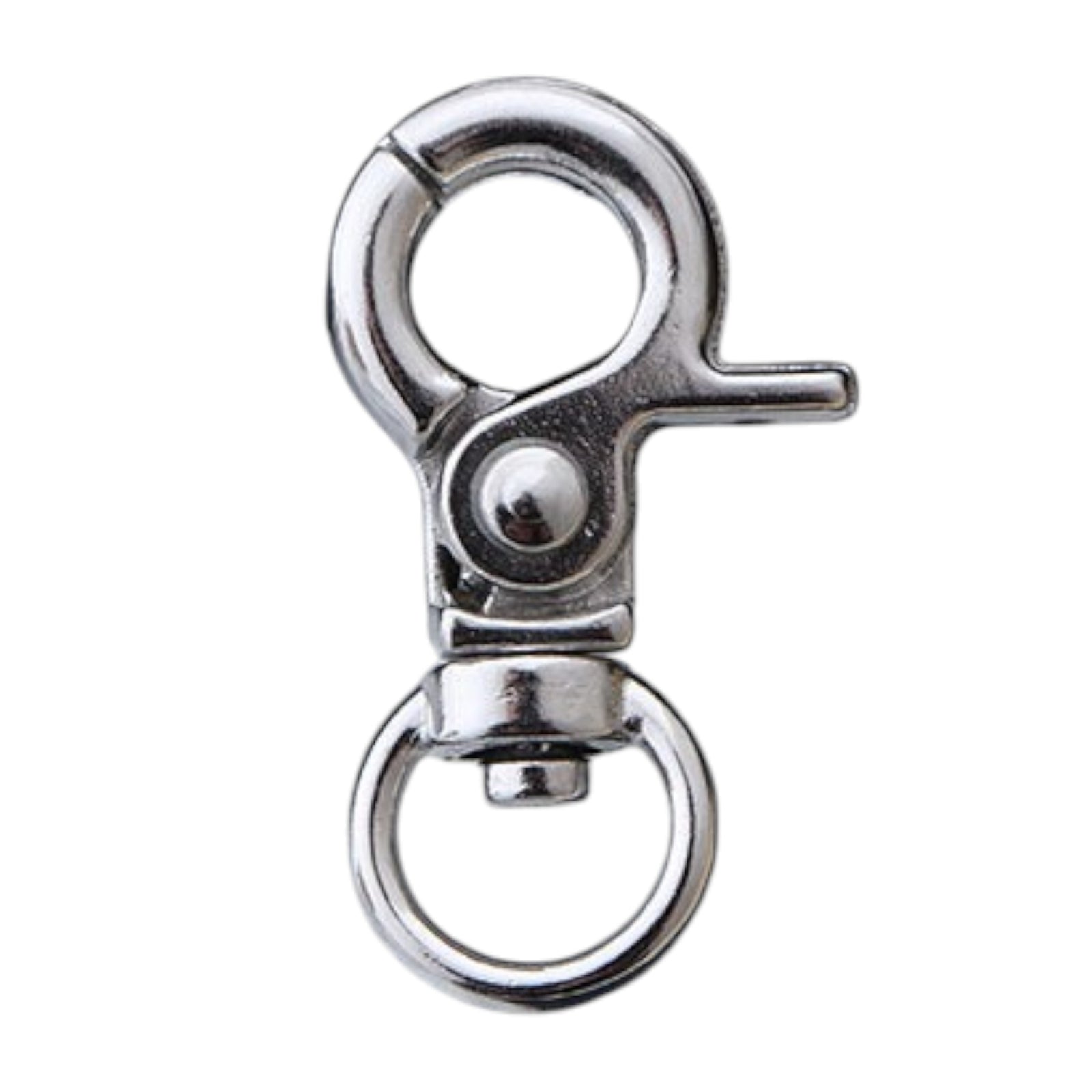 Sleutelhanger haak zilver 32mm - per stuk-Kralen-Kraaltjes van Renate