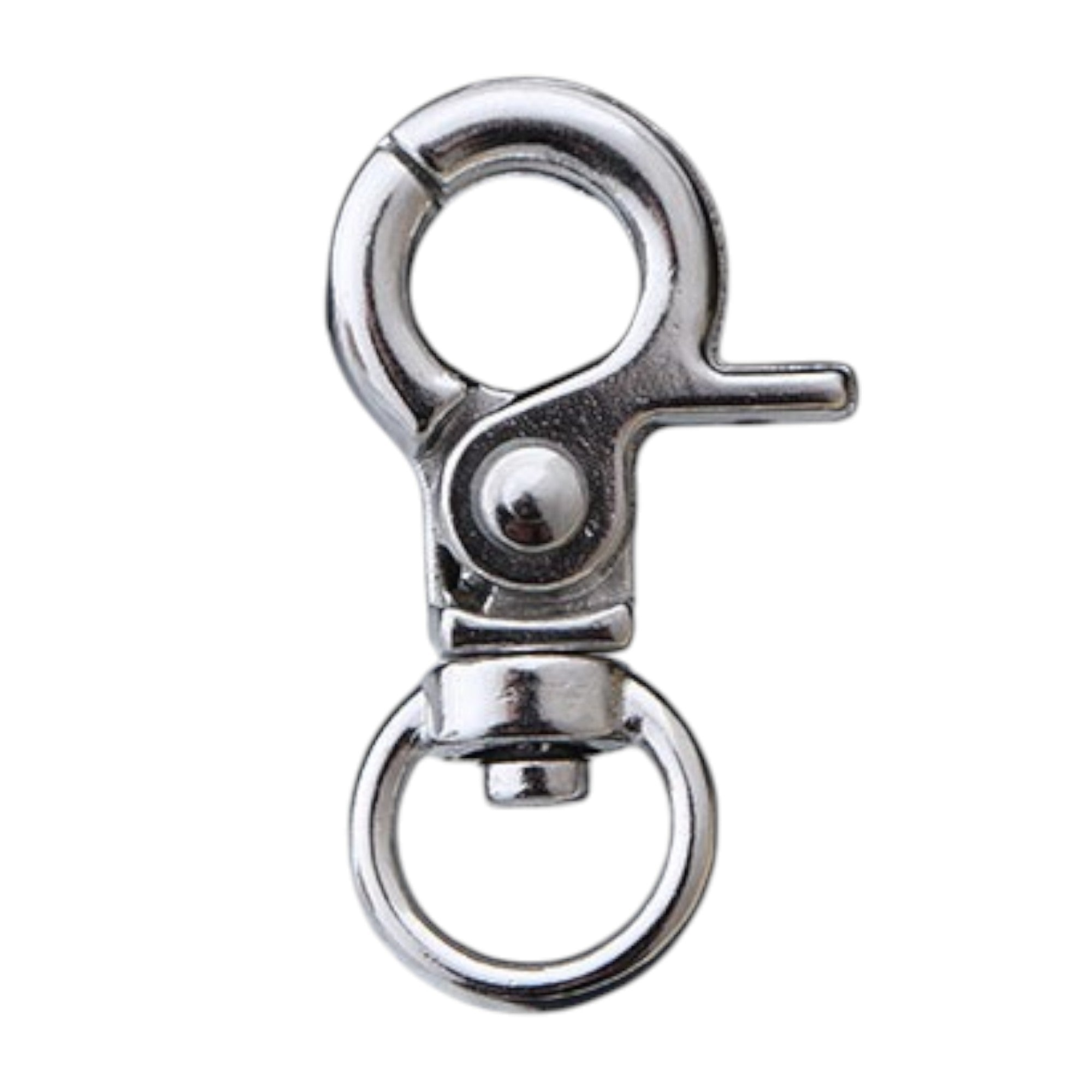 Sleutelhanger haak zilver 32mm - per stuk-Kralen-Kraaltjes van Renate