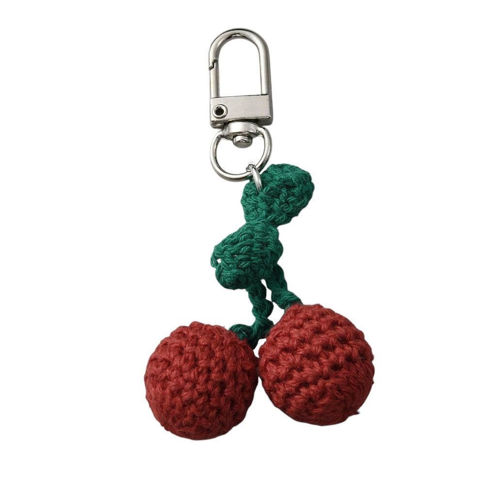 Sleutelhanger kers zilver 88mm- per stuk-Kralen-Kraaltjes van Renate