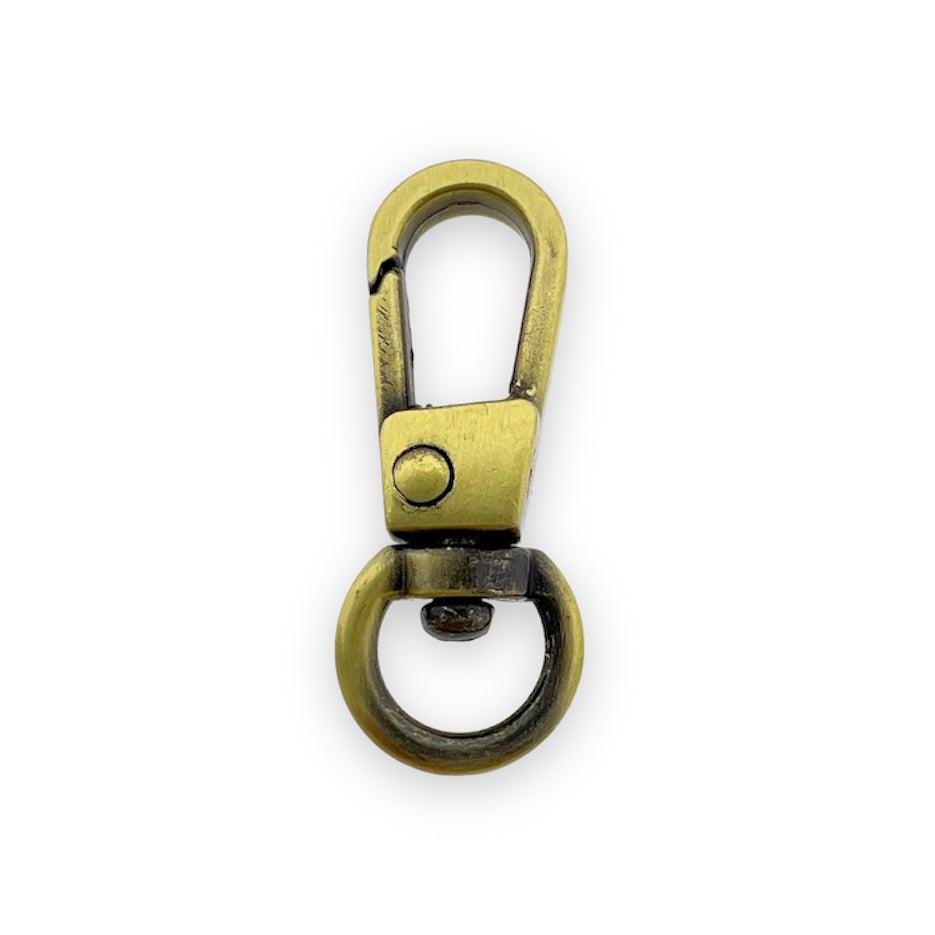 Sleutelhanger met ring brons 32x13mm-sluitingen-Kraaltjes van Renate