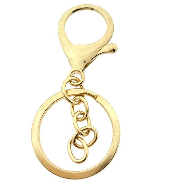 Sleutelhanger met ring Rosegoud 68x30mm-Kraaltjes van Renate