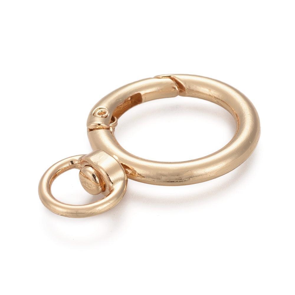 Sleutelhanger ring 40mm goud- per stuk-bedels-Kraaltjes van Renate
