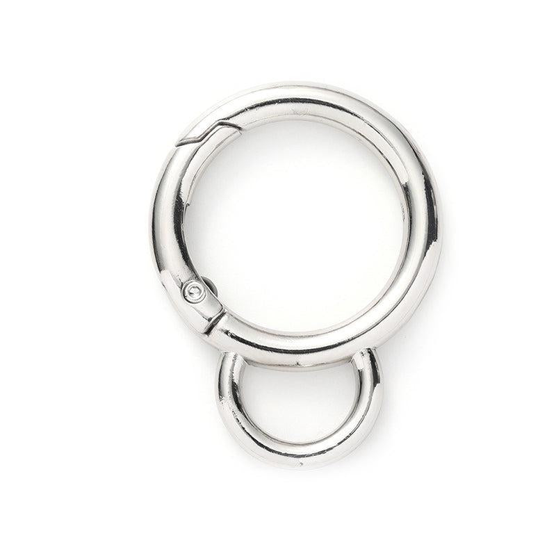 Sleutelhanger rond Zilver 44mm - per stuk-Kralen-Kraaltjes van Renate