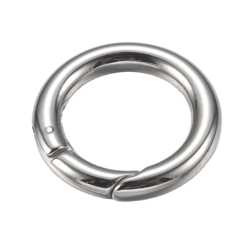 Sleutelring Veersluiting RVS Zilver 24mm - per stuk (kopie)-Onderdelen-Kraaltjes van Renate