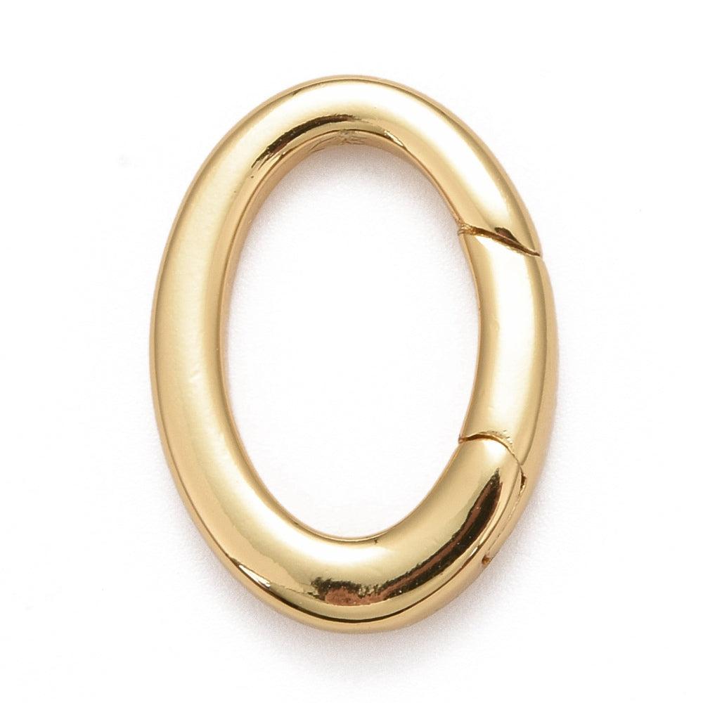 Slot ovaal 18K goud 18x13mm- per stuk-bedels-Kraaltjes van Renate