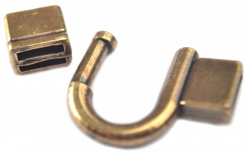Sluiting Ø10x2.5mm metaal brons DQ-Kraaltjes van Renate