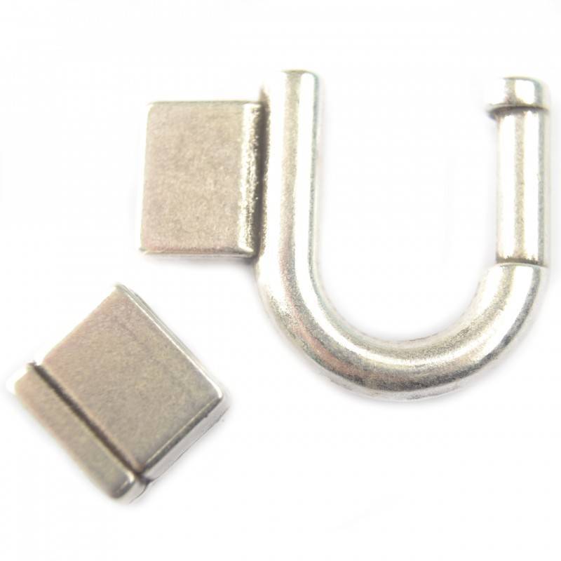 Sluiting Ø10x2mm metaal zilver DQ-Kraaltjes van Renate